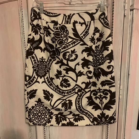 EUC Ann Taylor Loft brown/cream skirt size 4 - Picture 6 of 9